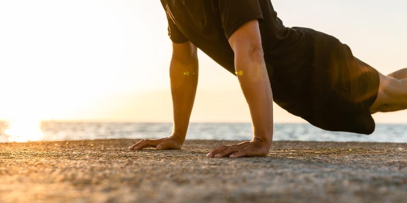 Trainen tijdens de vakantie