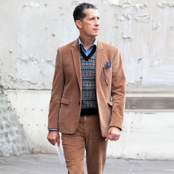 Streetstyle man winter 2017 2018. Super chic in corduroy