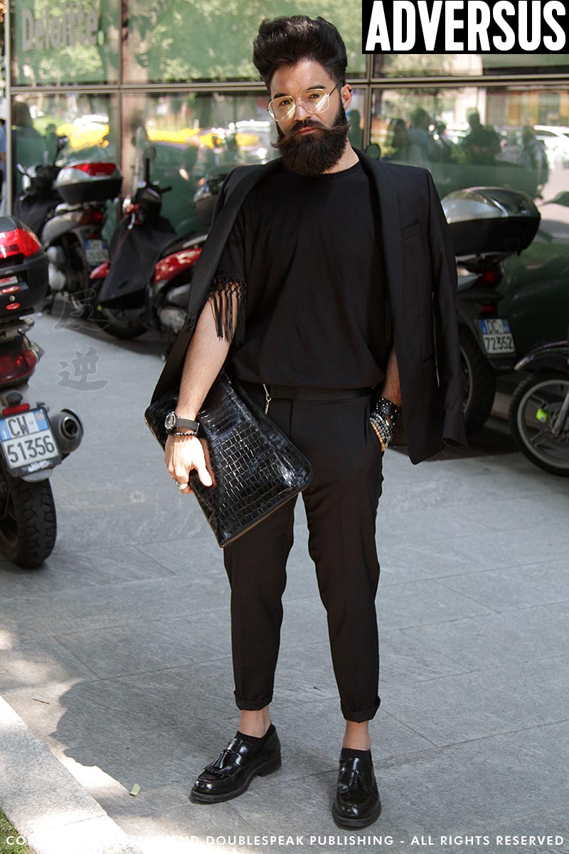 Street style herenmode. Neo dandy look