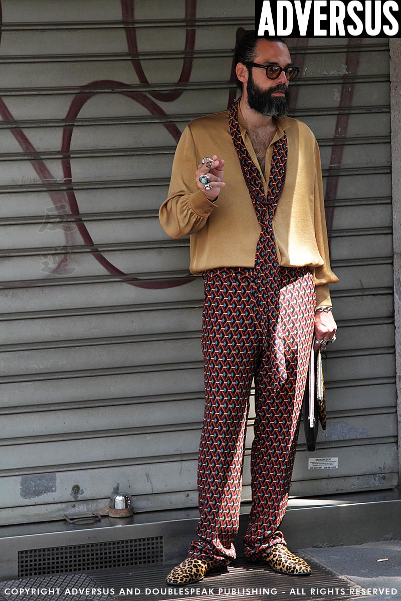 Street style herenmode. Neo dandy look