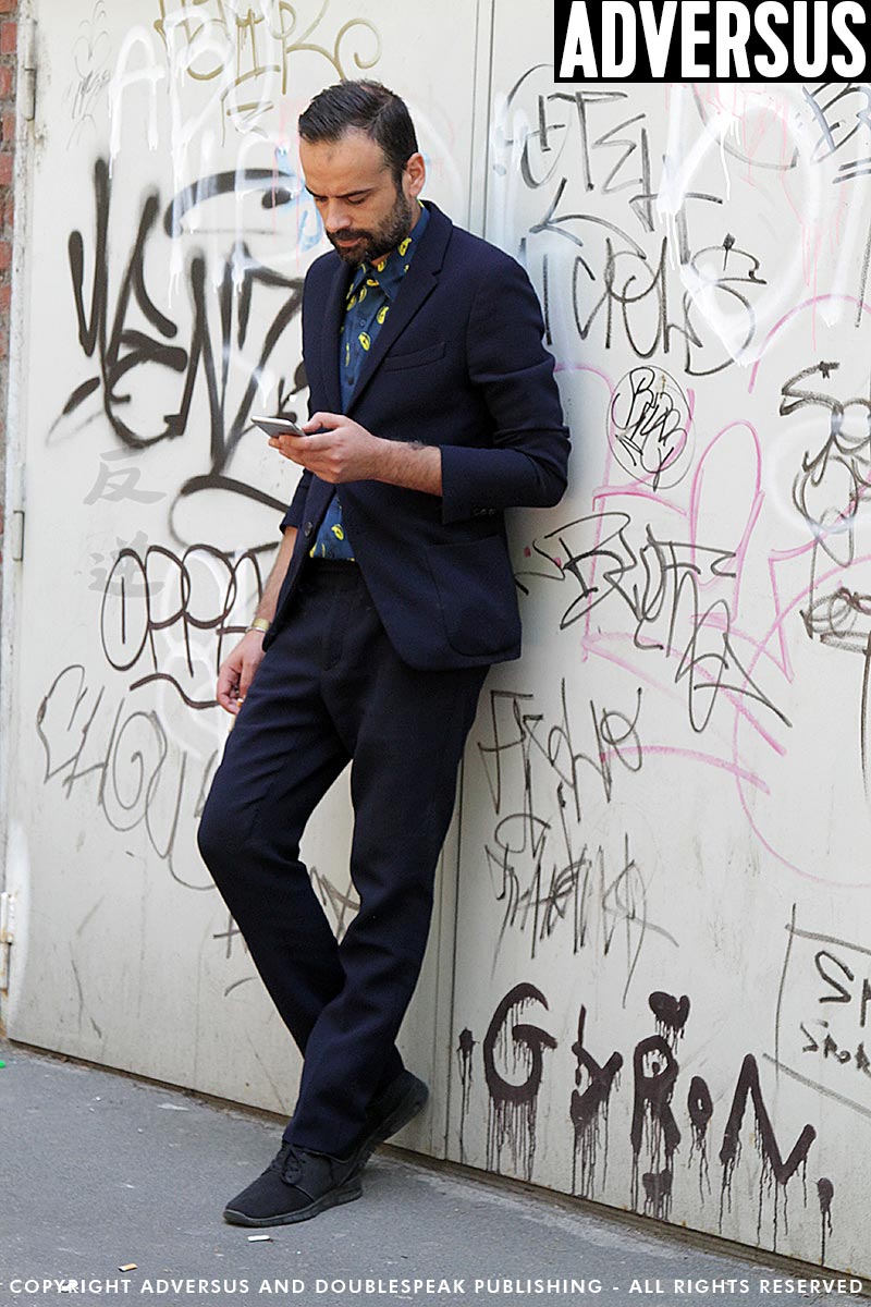 Street style herenmode. Neo dandy look
