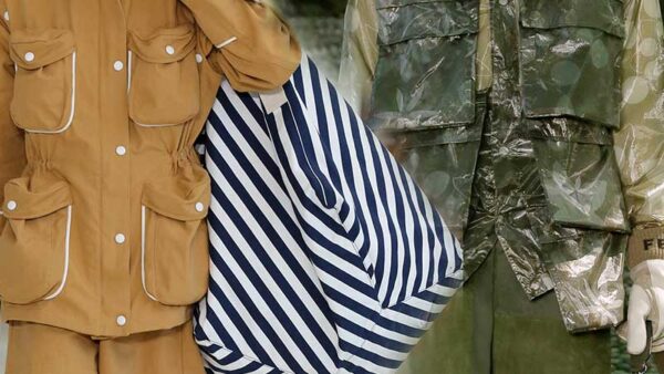 Modetrends man lente zomer 2020. Jasjes met opgestikte zakken.