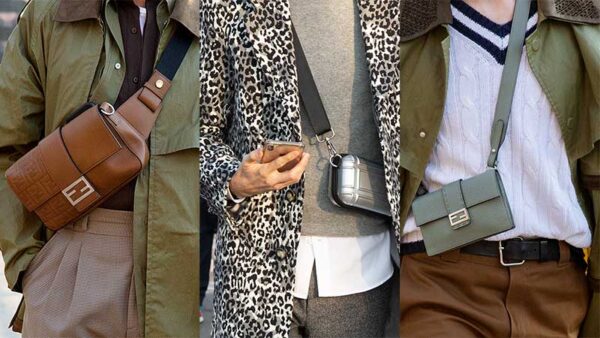 Streetstyle mode heren voorjaar 2020, Crossbody tassen