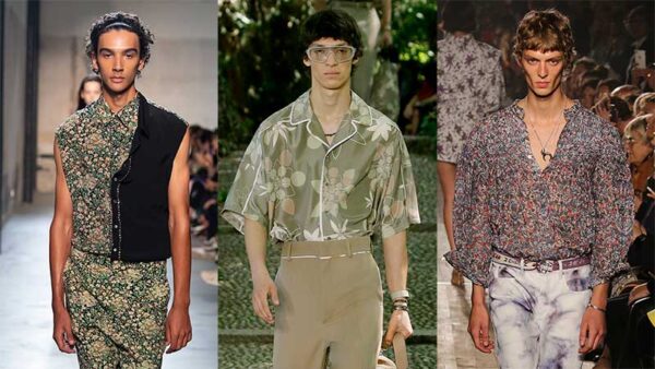 Modetrends lente zomer 2020. Bloemenprints voor hem