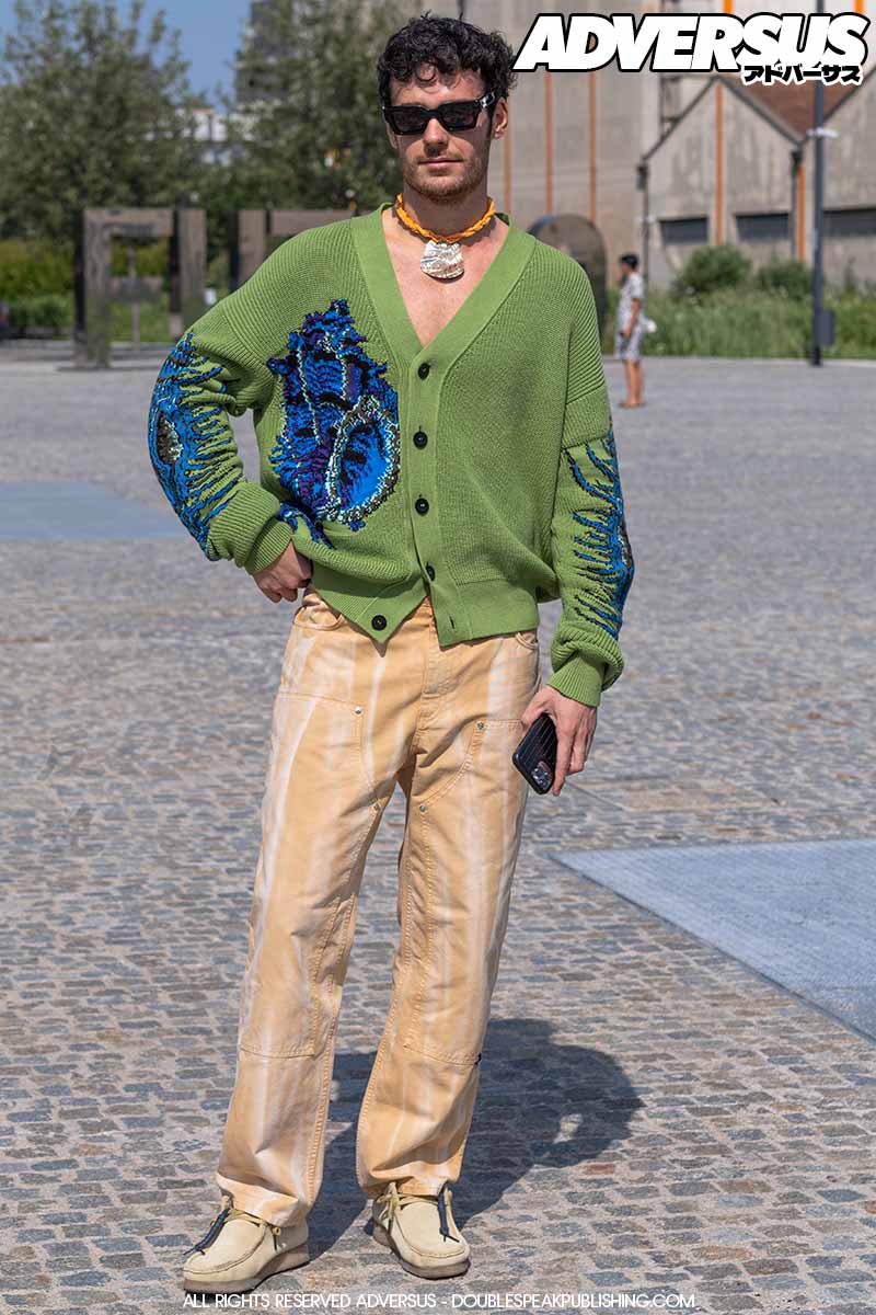 Street style mannenmode bij MSGM Man Zomer 2023 - Foto ADVERSUS