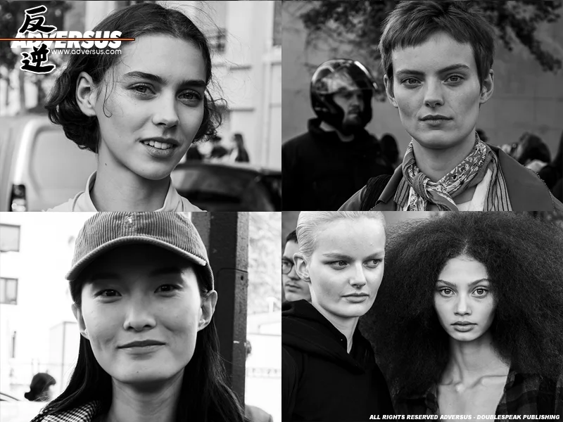 Modellen bij Hermes - Paris Fashion Week - Photo Charlotte Mesman