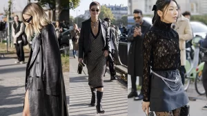 Street style bij Chanel - Paris Fashion Week Zomer 2023 - Foto ADVERSUS