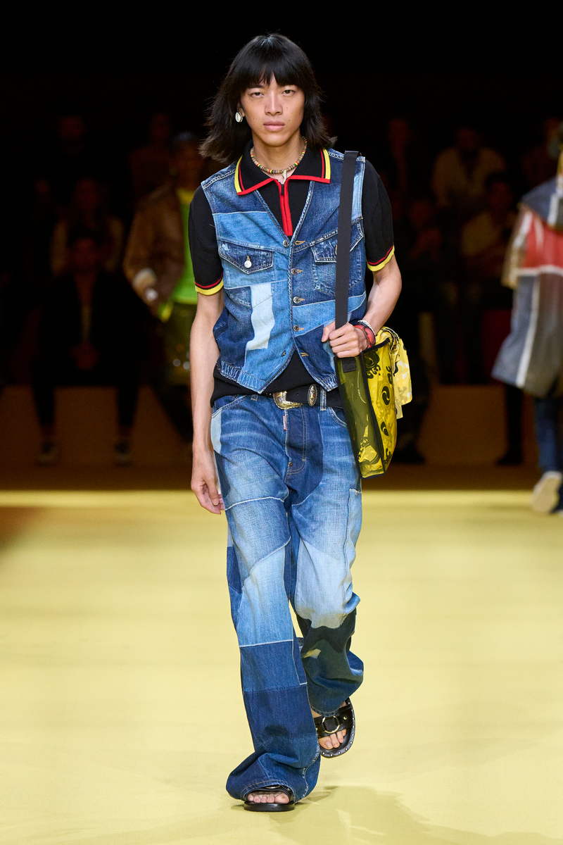 Jeans trends man lente zomer 2023 - Photo courtesy of Dsquared2