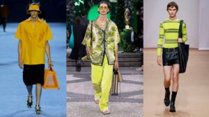 Mannenmode trends zomer 2023: Kleur! - Photo Courtesy of Fendi, Versace en Prada