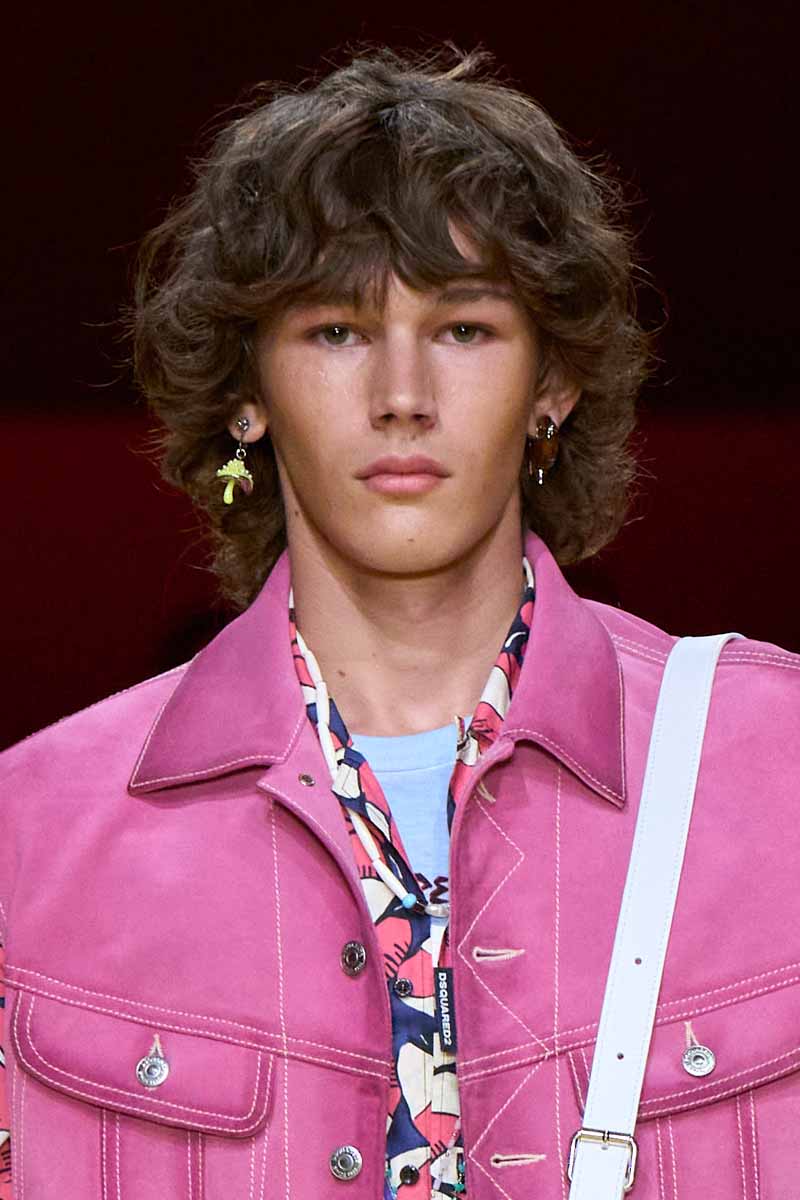 Herenkapsels. Haartrends mannen zomer 2023 - Photo courtesy of Dsquared2