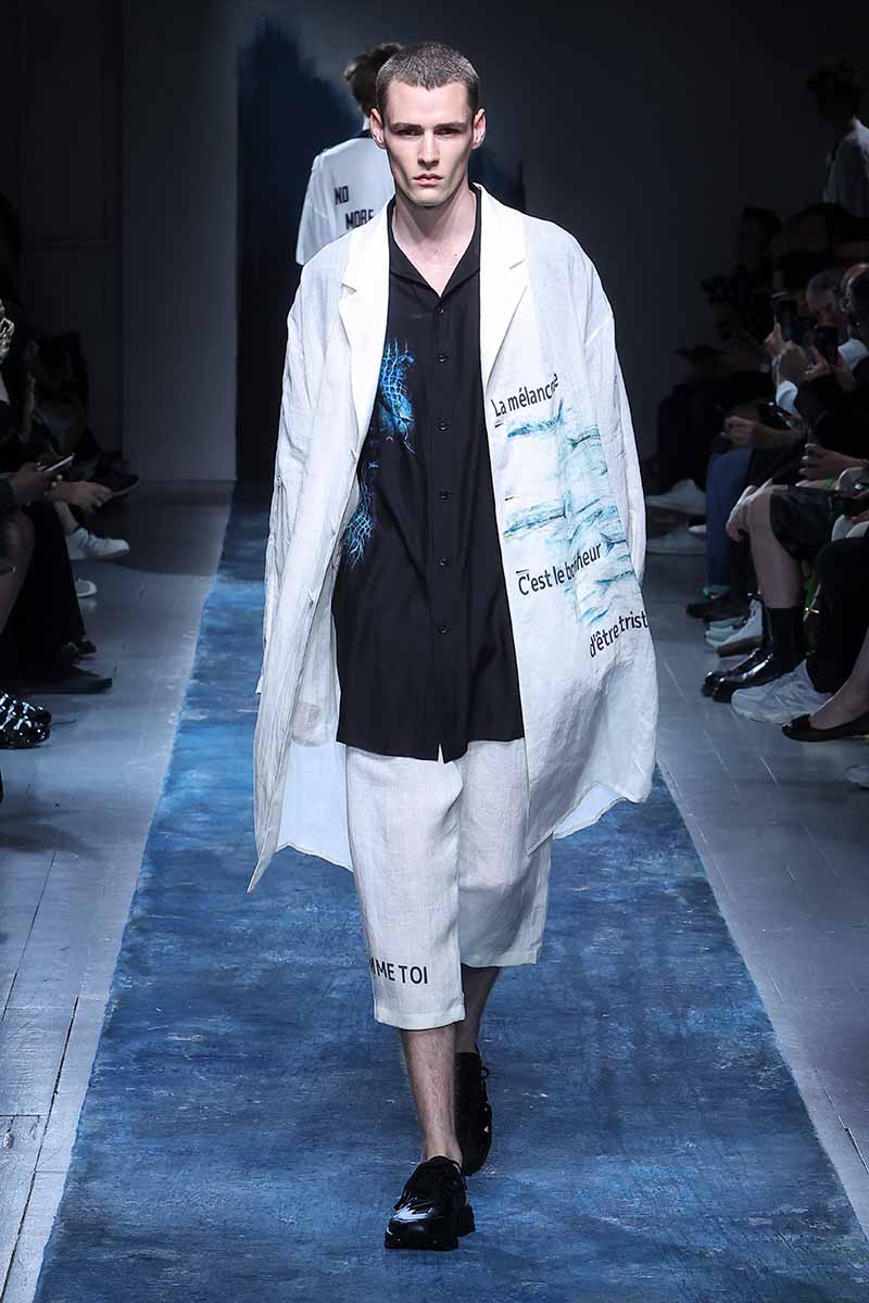 Yohji Yamamoto man lente zomer 2026 - Photo courtesy of Yohji Yamamoto