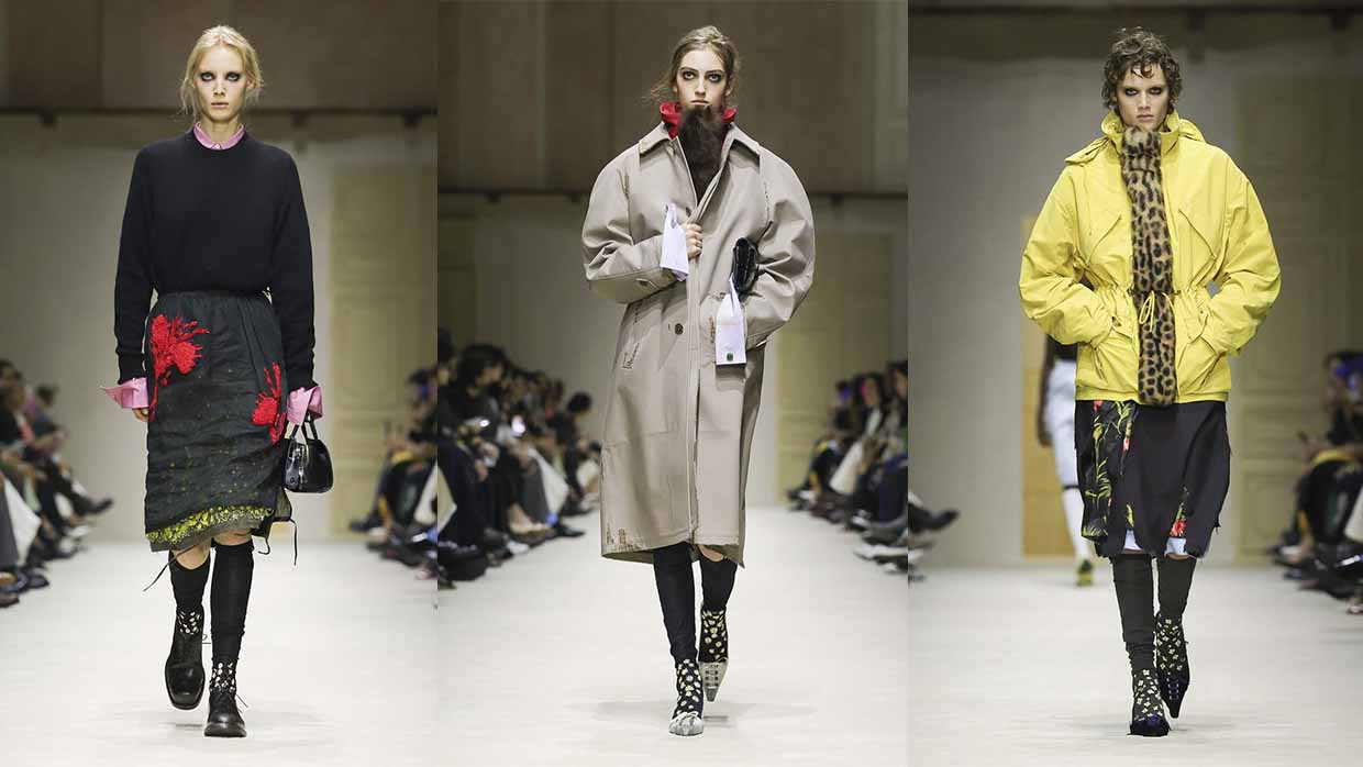 Prada vrouw herfst winter 2026 2027 - Photo courtesy of Prada