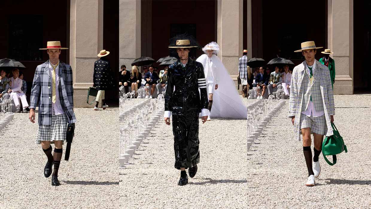 Thom Browne man lente zomer 2027 - Photo courtesy of Thom Browne