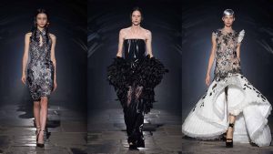 McQueen lente zomer 2027: engelen in het donker - Photo courtesy of McQueen